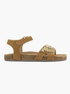 Jongensschoenen|Limelight girl Cognac Leren Sandaal Kralen
