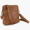 Online Exclusive Accessoires|5th Avenue Cognac Leren Schoudertas