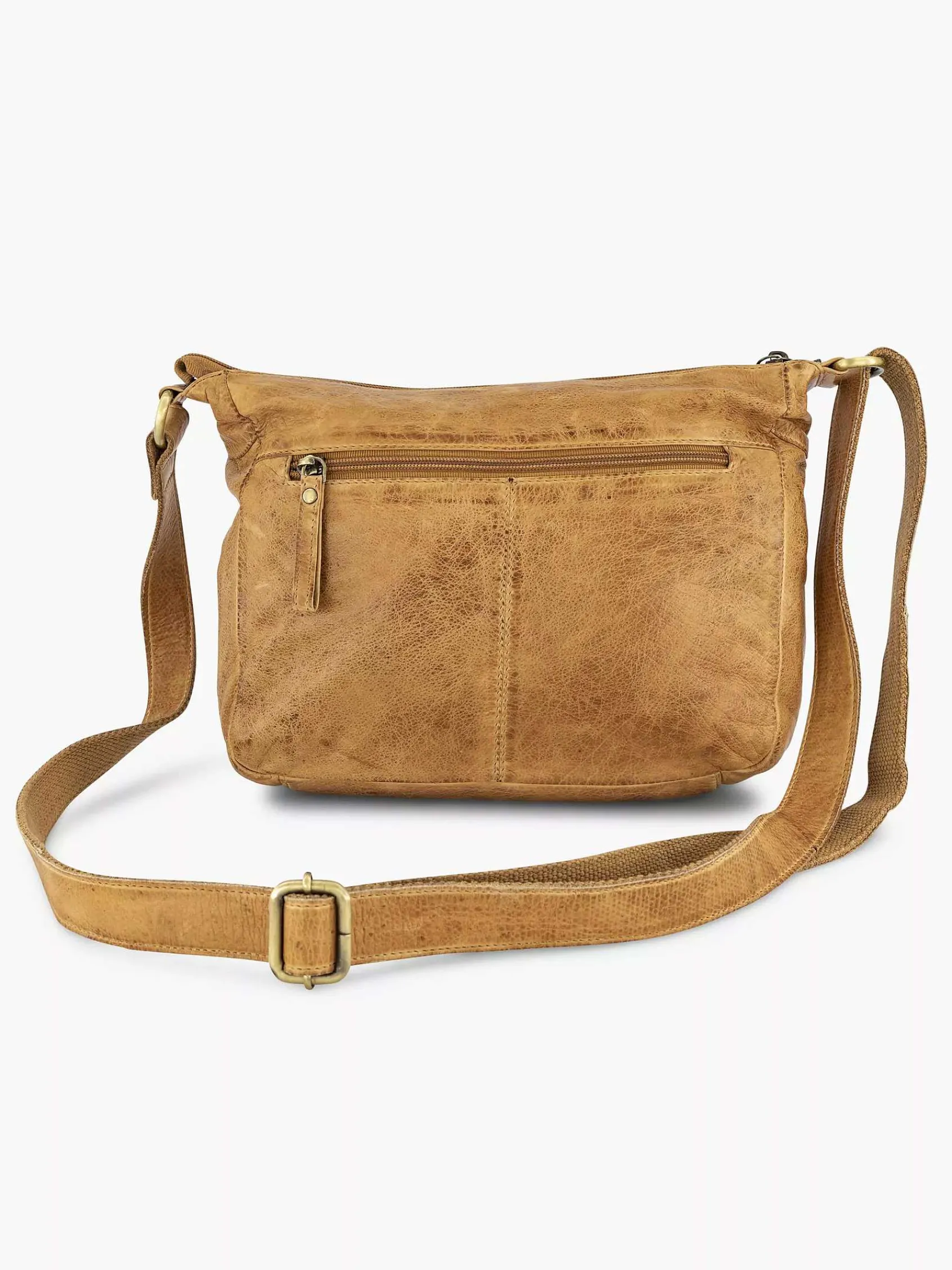 Online Exclusive Accessoires|5th Avenue Cognac Leren Schoudertas