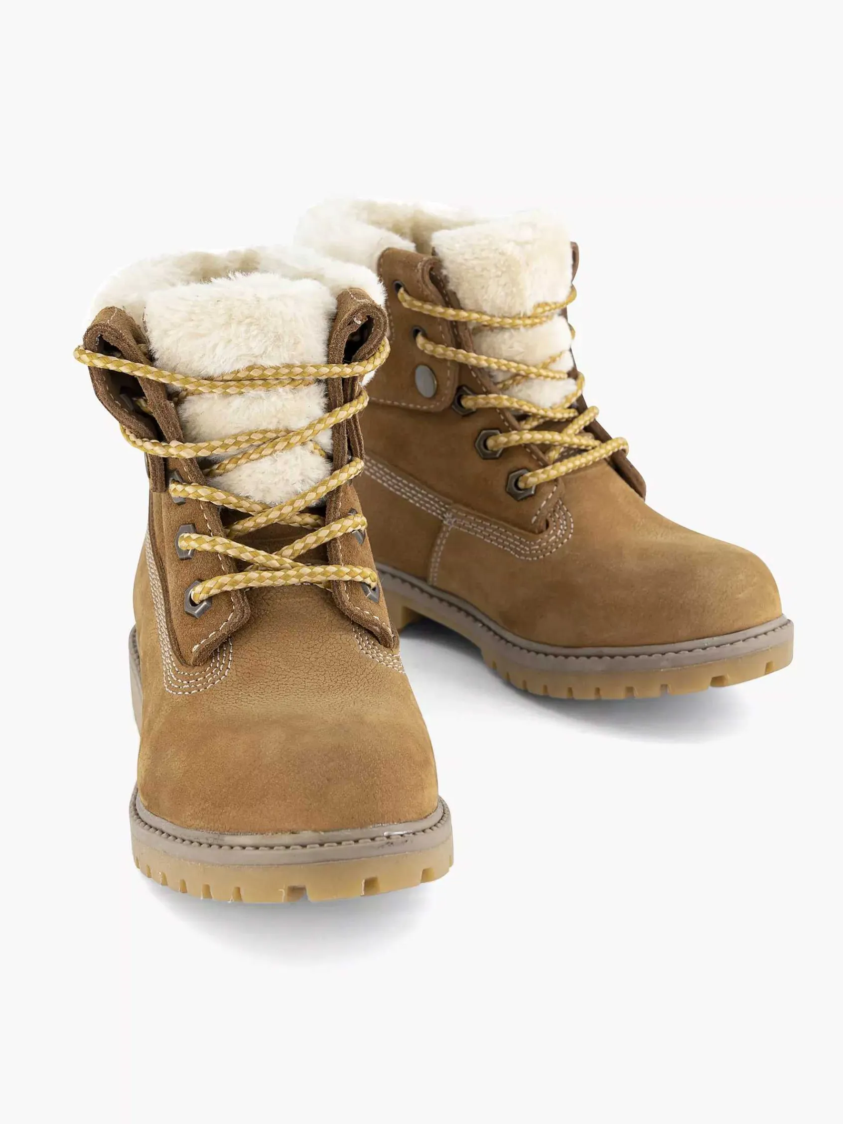 Jongensschoenen|Limelight girl Cognac Leren Veterboot Gevoerd