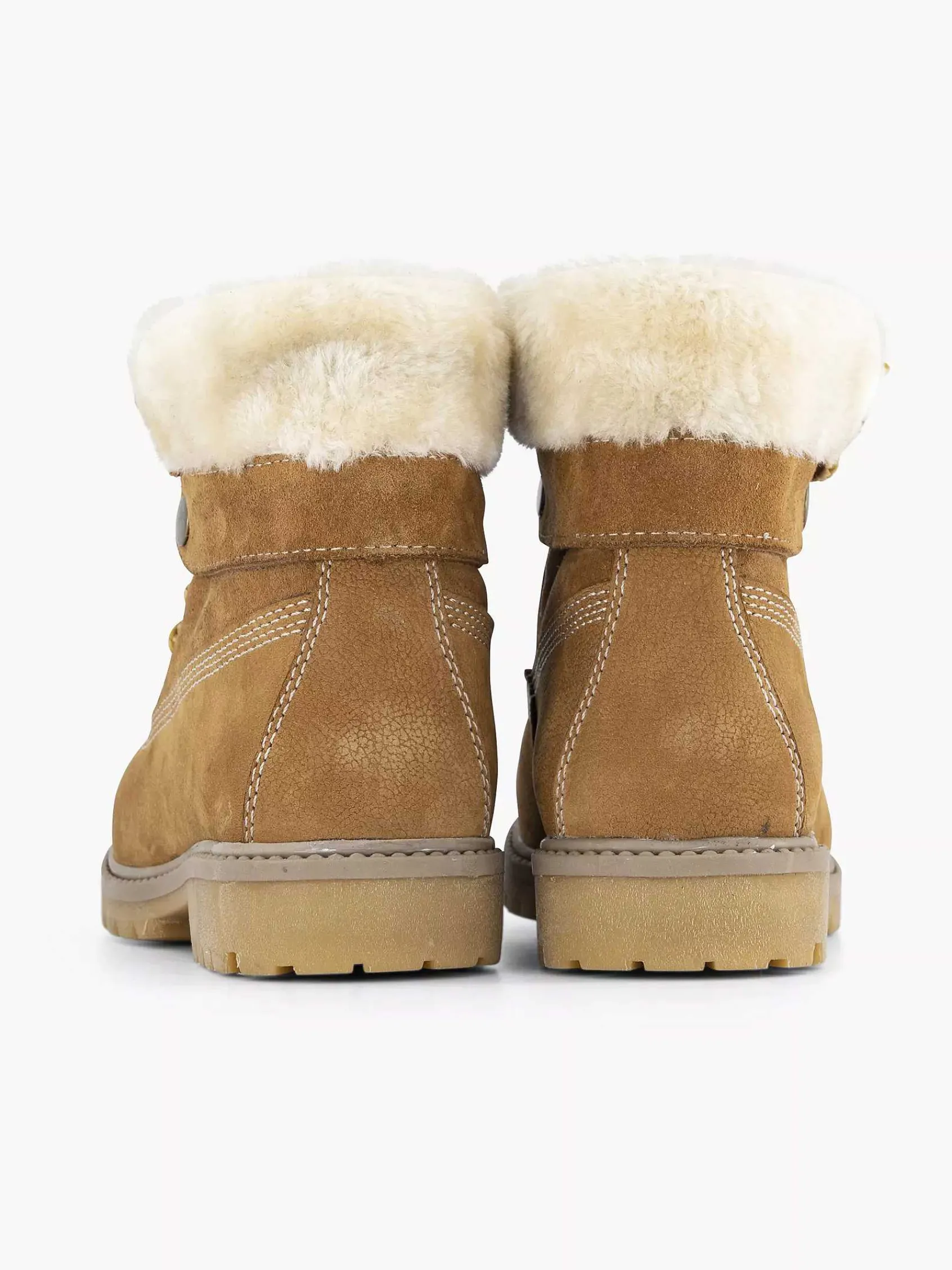 Jongensschoenen|Limelight girl Cognac Leren Veterboot Gevoerd