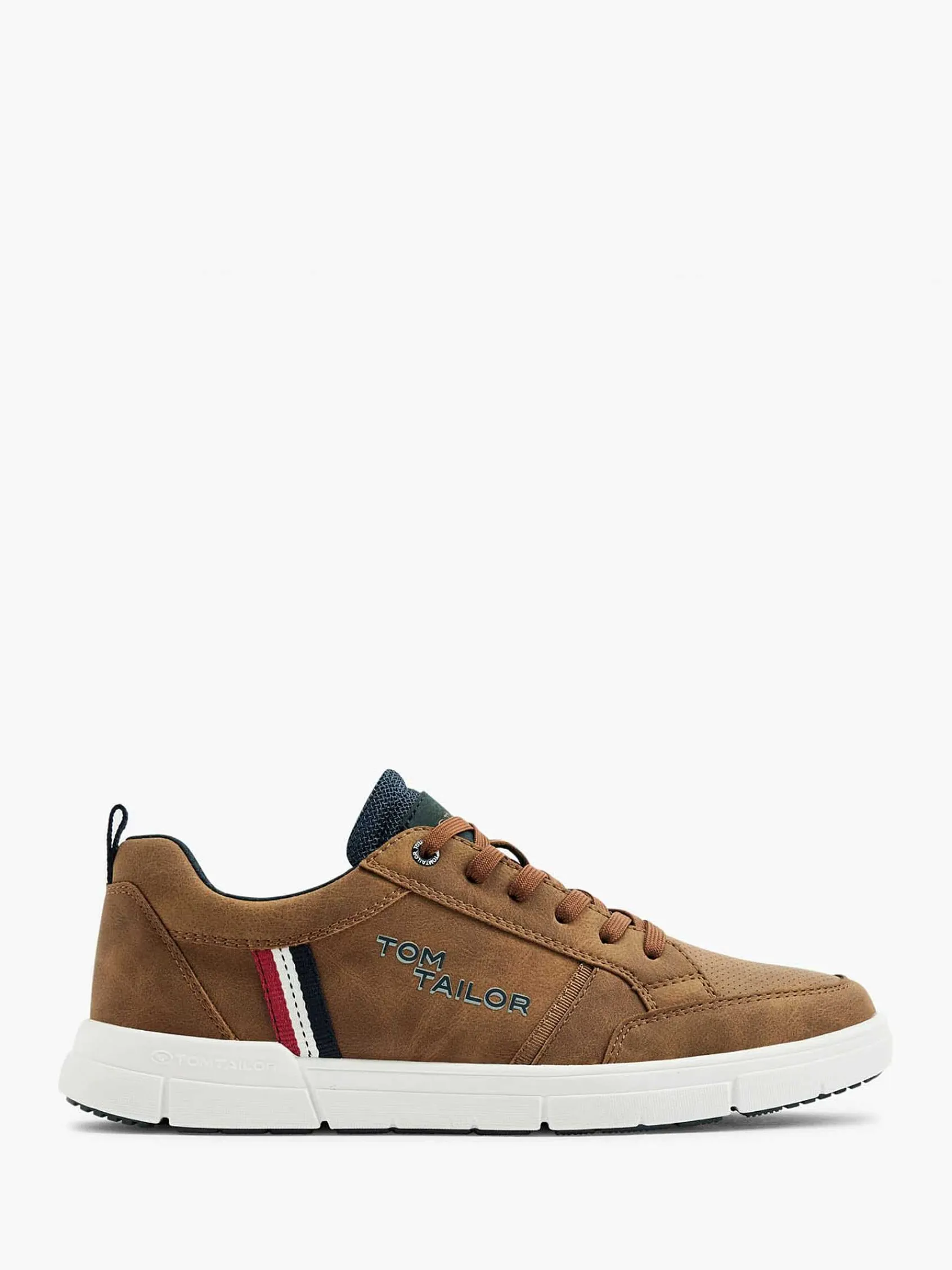 Sneakers|TOM TAILOR Cognac Sneaker