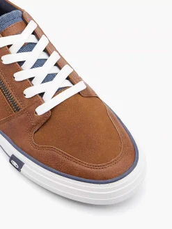Sneakers|TOM TAILOR Cognac Sneaker