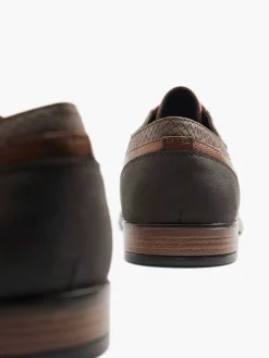 Geklede Schoenen|AM SHOE Cognac Veterschoen