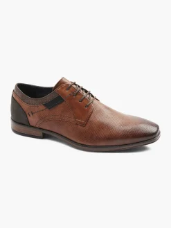Geklede Schoenen|AM SHOE Cognac Veterschoen
