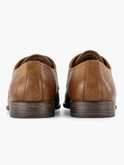 Geklede Schoenen|AM SHOE Cognac Veterschoen