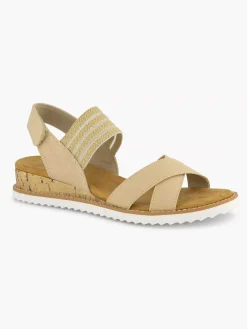 Sandalen|Skechers Creme Sandaal