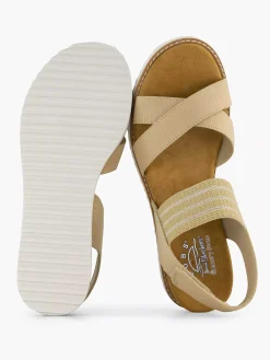 Sandalen|Skechers Creme Sandaal