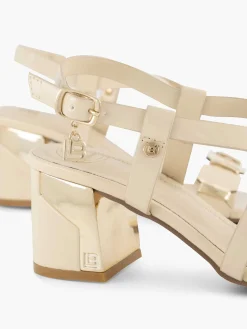Sandalen|Laura Biagiotti Creme Sandalette