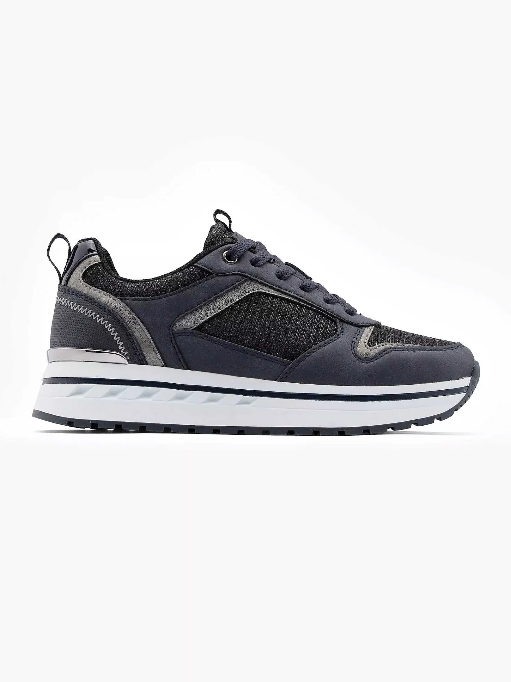 Sneakers|Graceland Donkerblauwe Chunky Sneaker