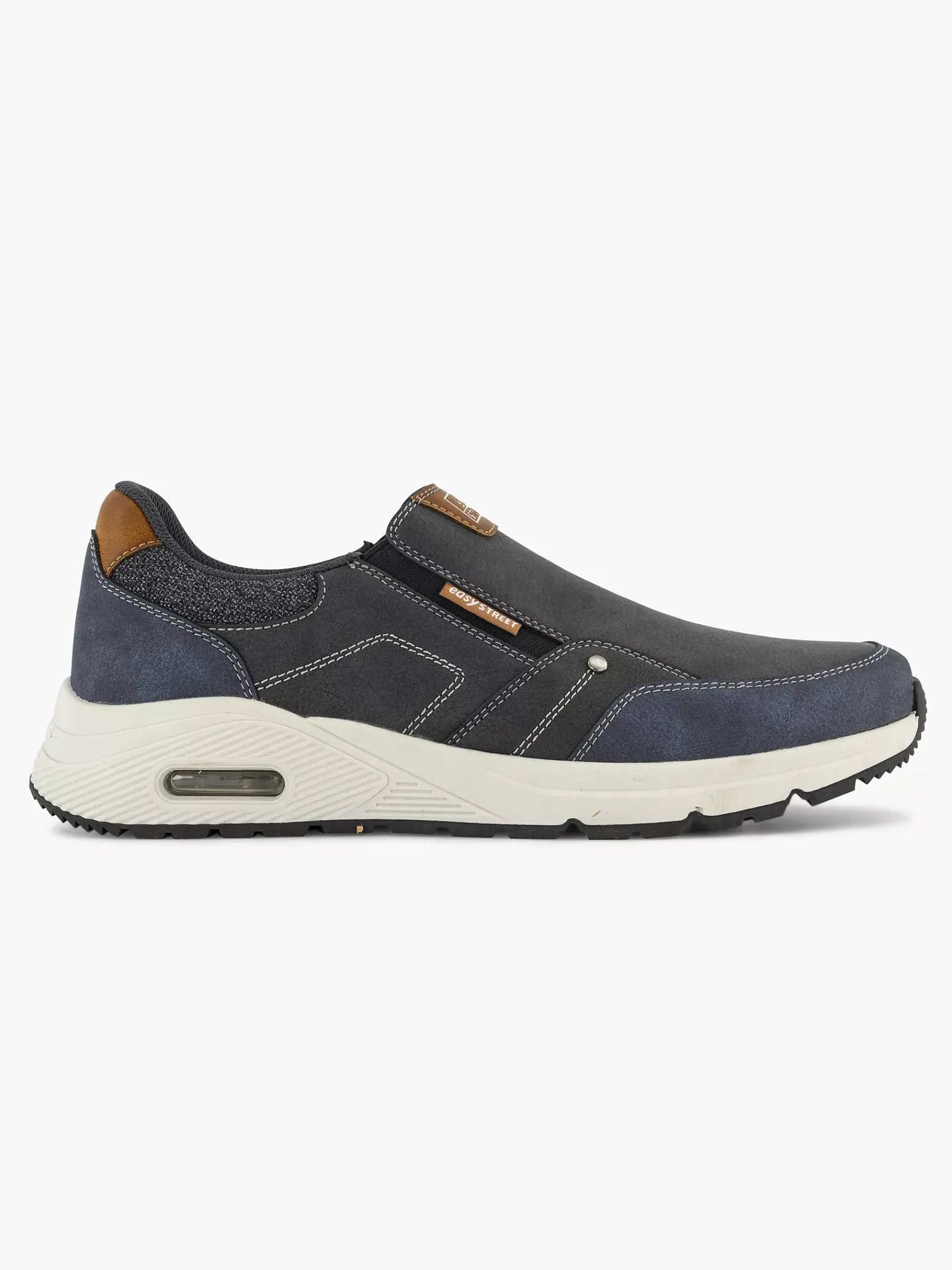 Geklede Schoenen|Easy Street Donkerblauwe Comfort Instapper