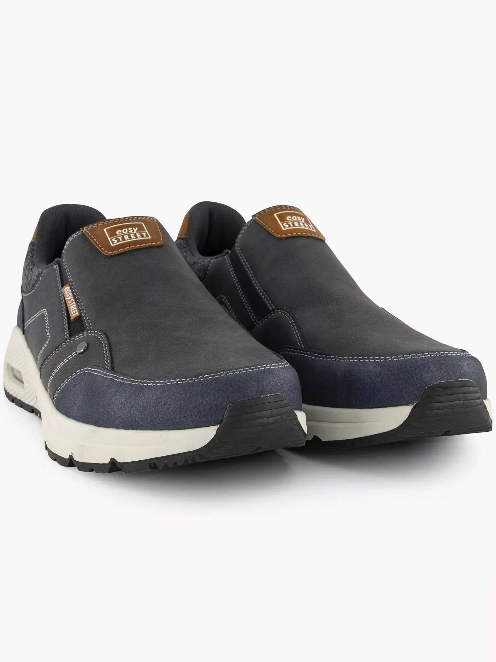 Geklede Schoenen|Easy Street Donkerblauwe Comfort Instapper