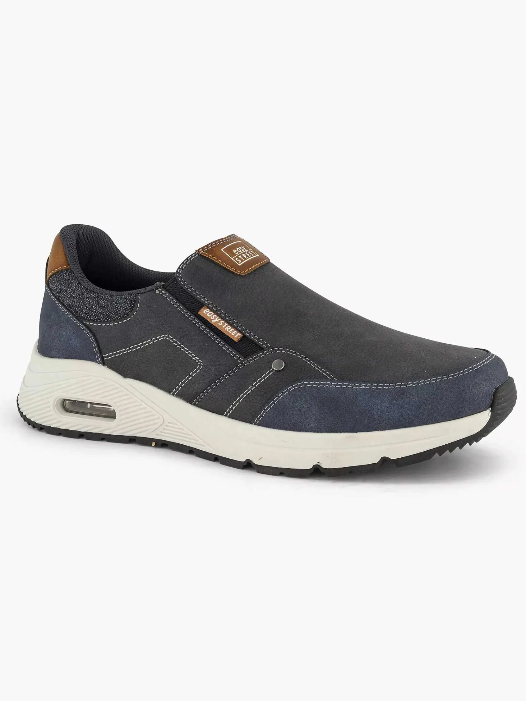 Geklede Schoenen|Easy Street Donkerblauwe Comfort Instapper