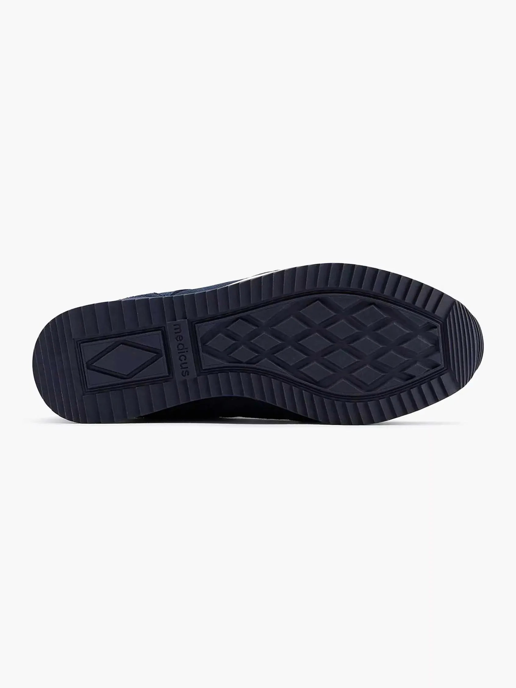 Comfort Schoenen|Medicus Donkerblauwe Comfort Sneaker