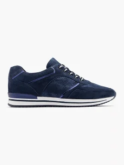 Comfort Schoenen|Medicus Donkerblauwe Comfort Sneaker