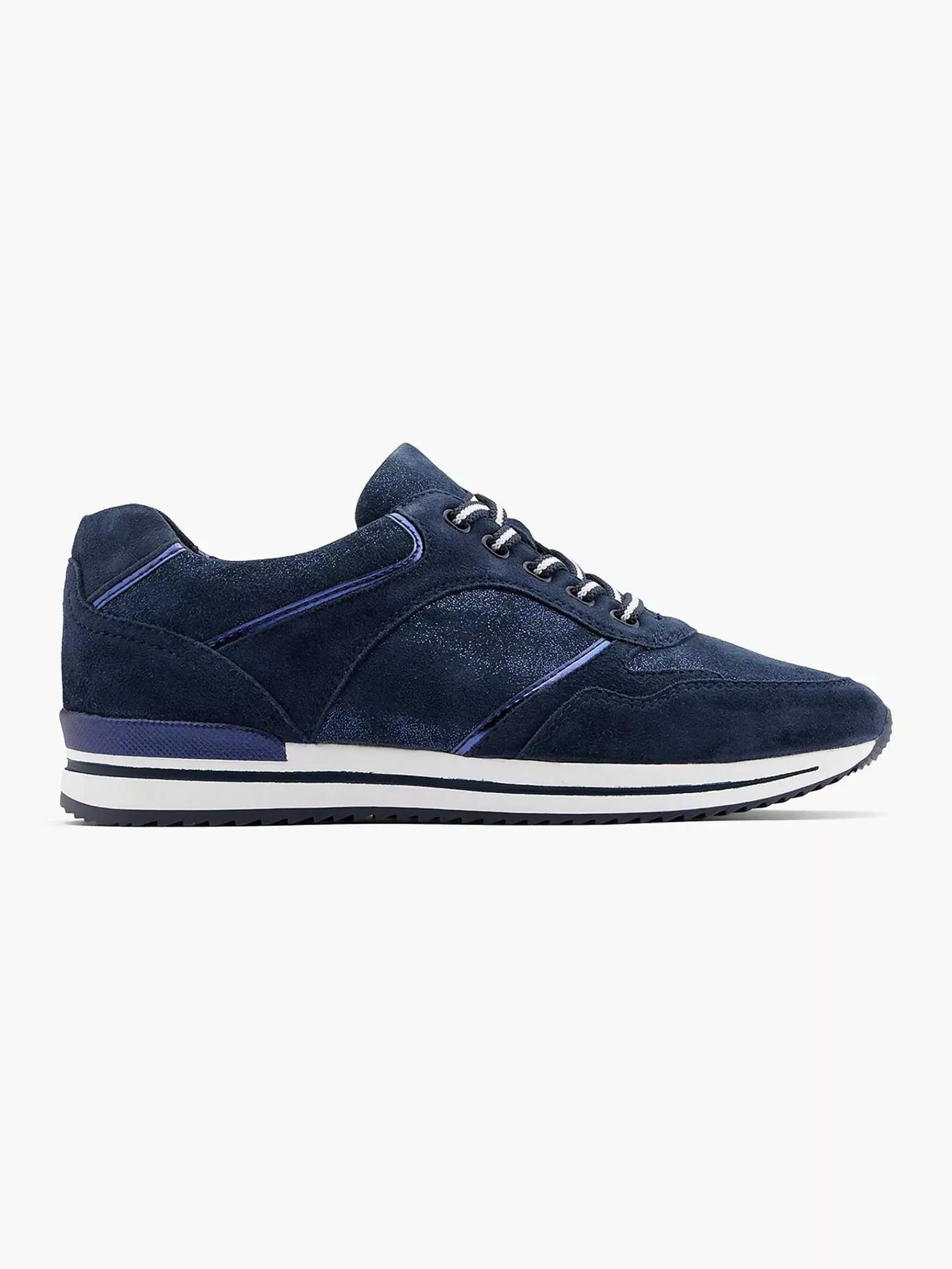 Comfort Schoenen|Medicus Donkerblauwe Comfort Sneaker
