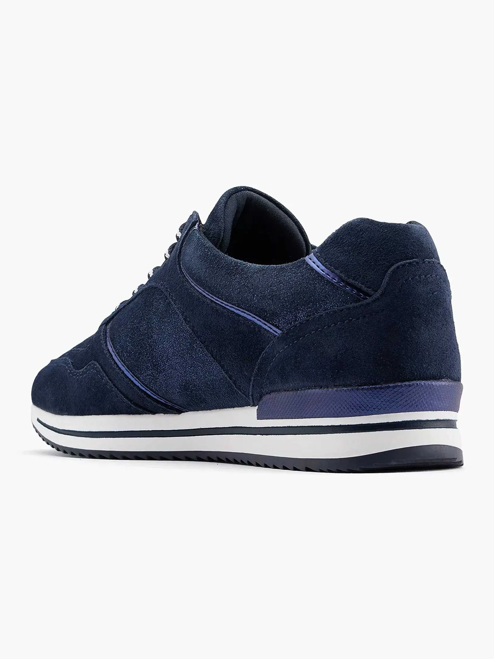 Comfort Schoenen|Medicus Donkerblauwe Comfort Sneaker