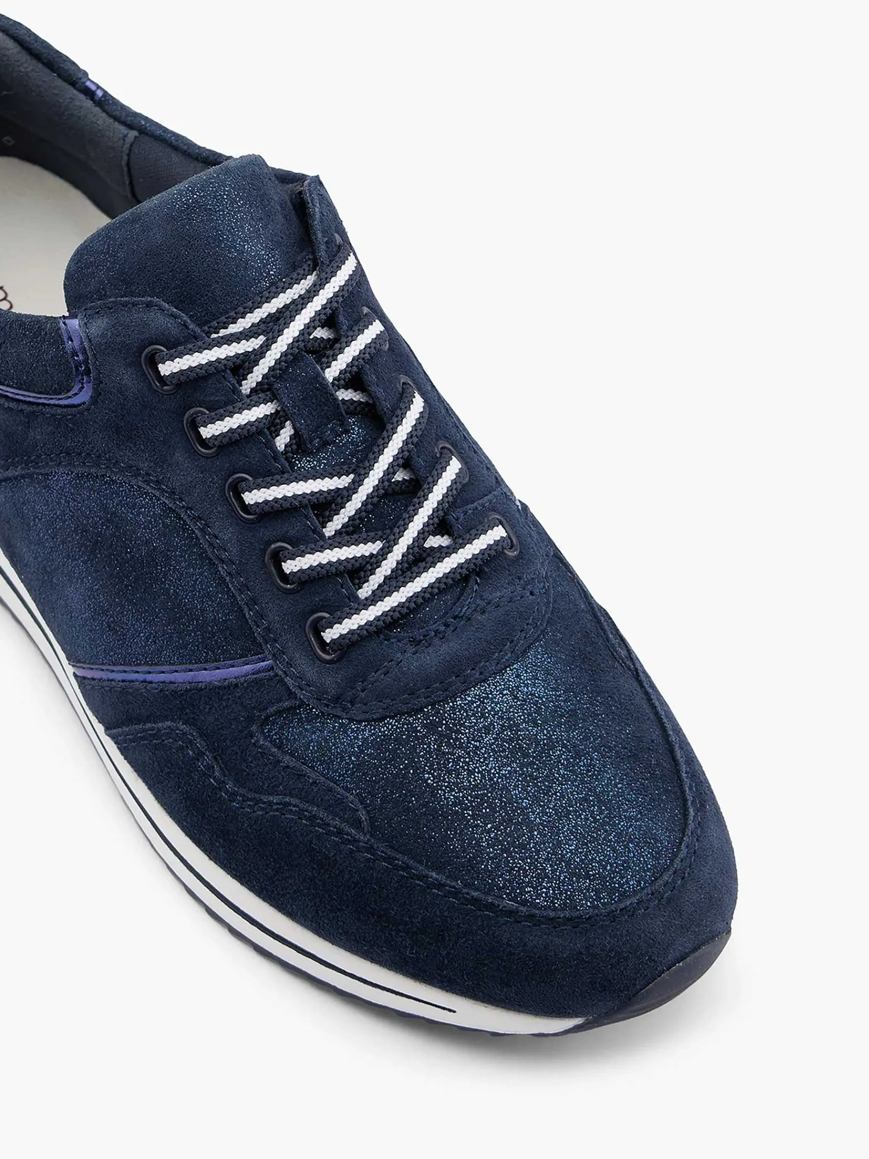 Comfort Schoenen|Medicus Donkerblauwe Comfort Sneaker