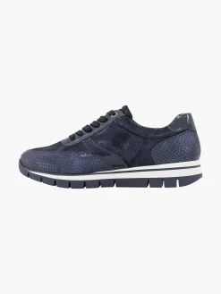 Comfort Schoenen|Medicus Donkerblauwe Comfort Sneaker Croco
