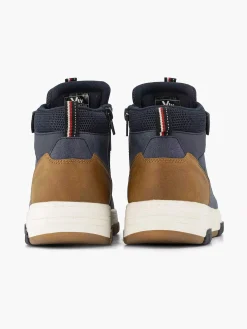 Jongensschoenen|Vty Donkerblauwe Hoge Sneaker