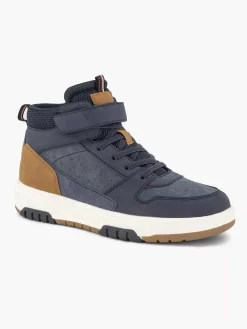 Jongensschoenen|Vty Donkerblauwe Hoge Sneaker