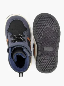 Jongensschoenen|Vty Donkerblauwe Hoge Sneaker