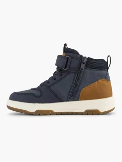 Jongensschoenen|Vty Donkerblauwe Hoge Sneaker