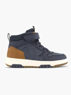 Jongensschoenen|Vty Donkerblauwe Hoge Sneaker