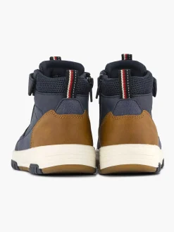 Jongensschoenen|Vty Donkerblauwe Hoge Sneaker