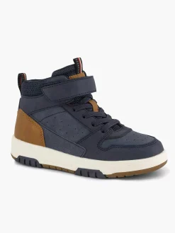 Jongensschoenen|Vty Donkerblauwe Hoge Sneaker