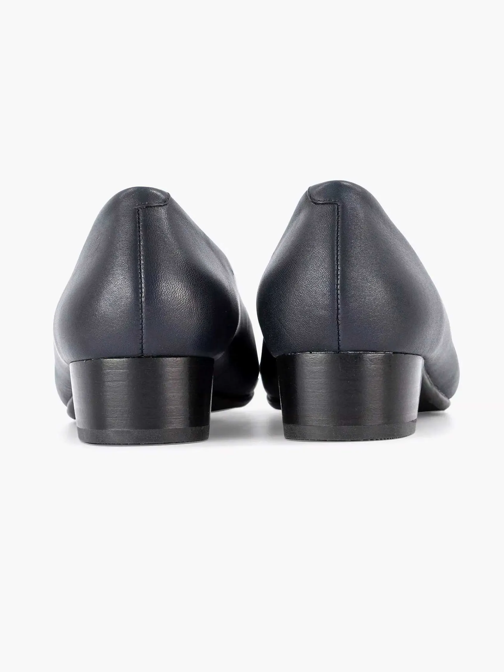Comfort Schoenen|Medicus Donkerblauwe Leren Comfort Pump