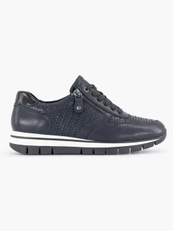 Sneakers|Medicus Donkerblauwe Leren Comfort Sneaker