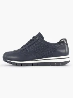 Sneakers|Medicus Donkerblauwe Leren Comfort Sneaker