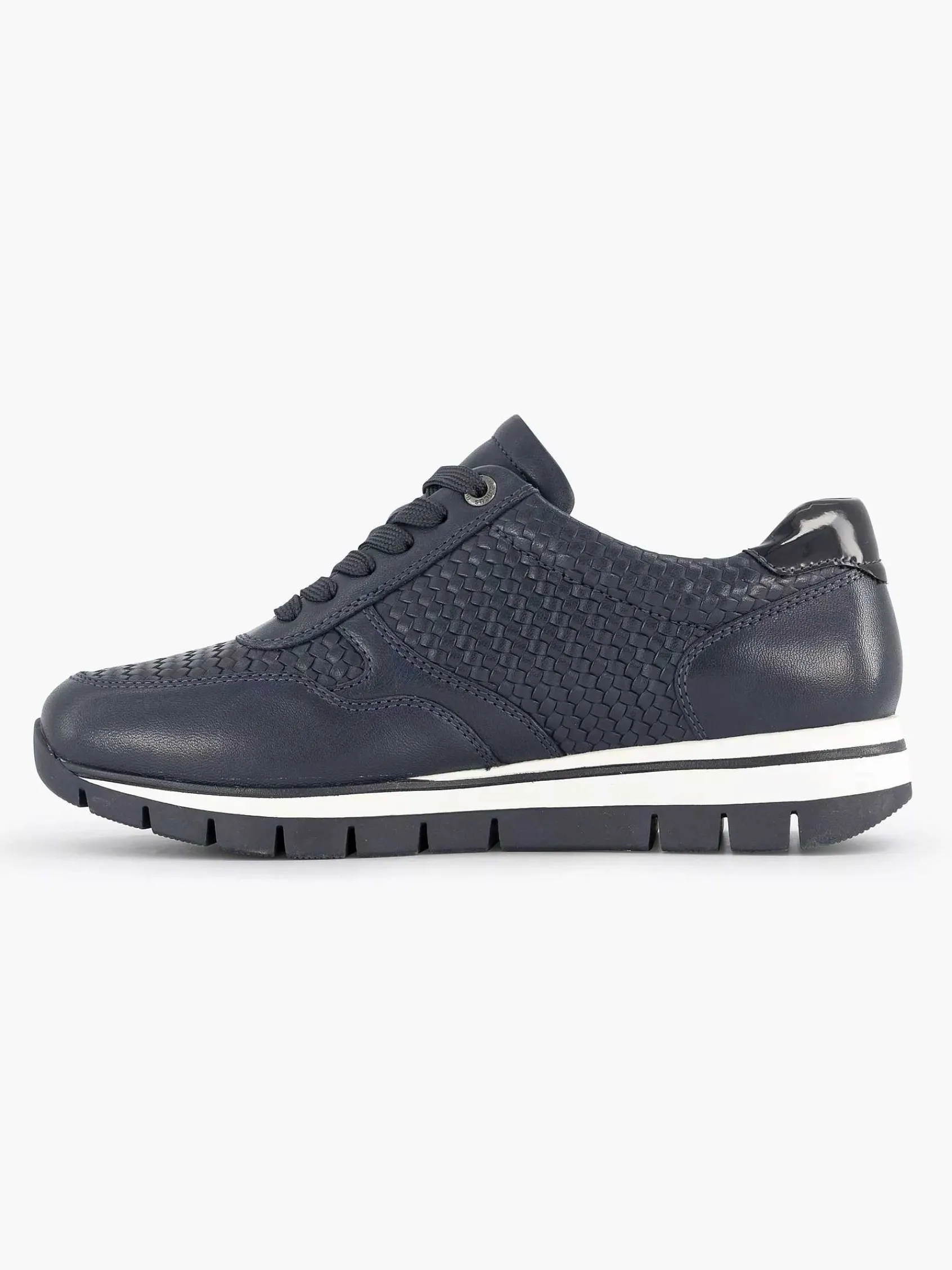 Sneakers|Medicus Donkerblauwe Leren Comfort Sneaker