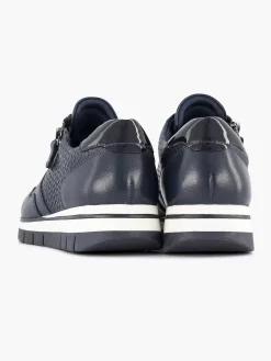 Sneakers|Medicus Donkerblauwe Leren Comfort Sneaker