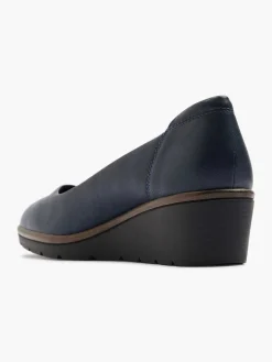 Pumps|Graceland Donkerblauwe Pump Sleehak