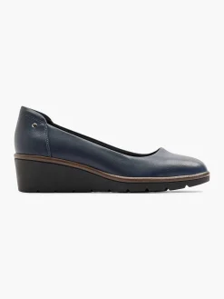 Pumps|Graceland Donkerblauwe Pump Sleehak