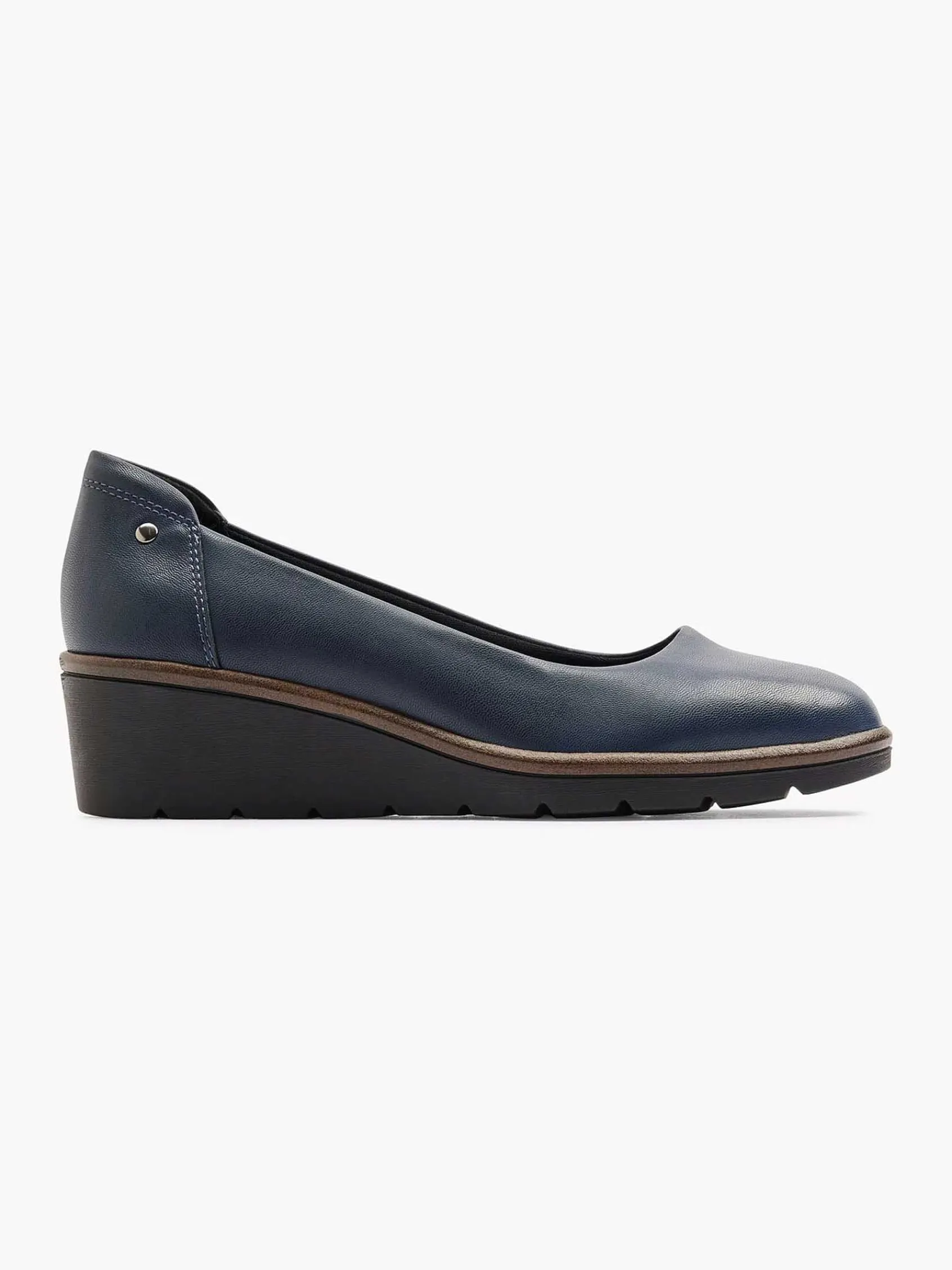 Pumps|Graceland Donkerblauwe Pump Sleehak