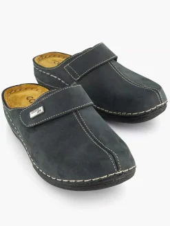 Slippers|Casa mia Donkerblauwe Slipper