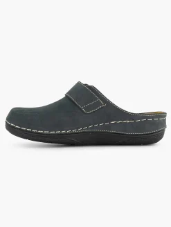 Slippers|Casa mia Donkerblauwe Slipper