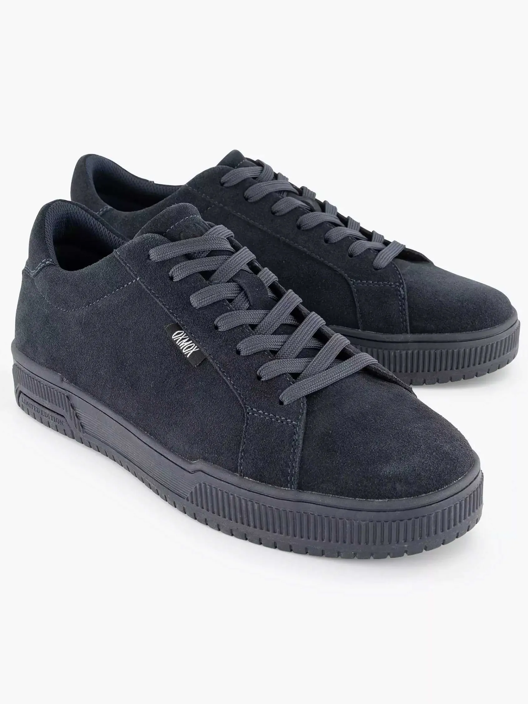 Sneakers|Oxmox Donkerblauwe Suede Sneaker