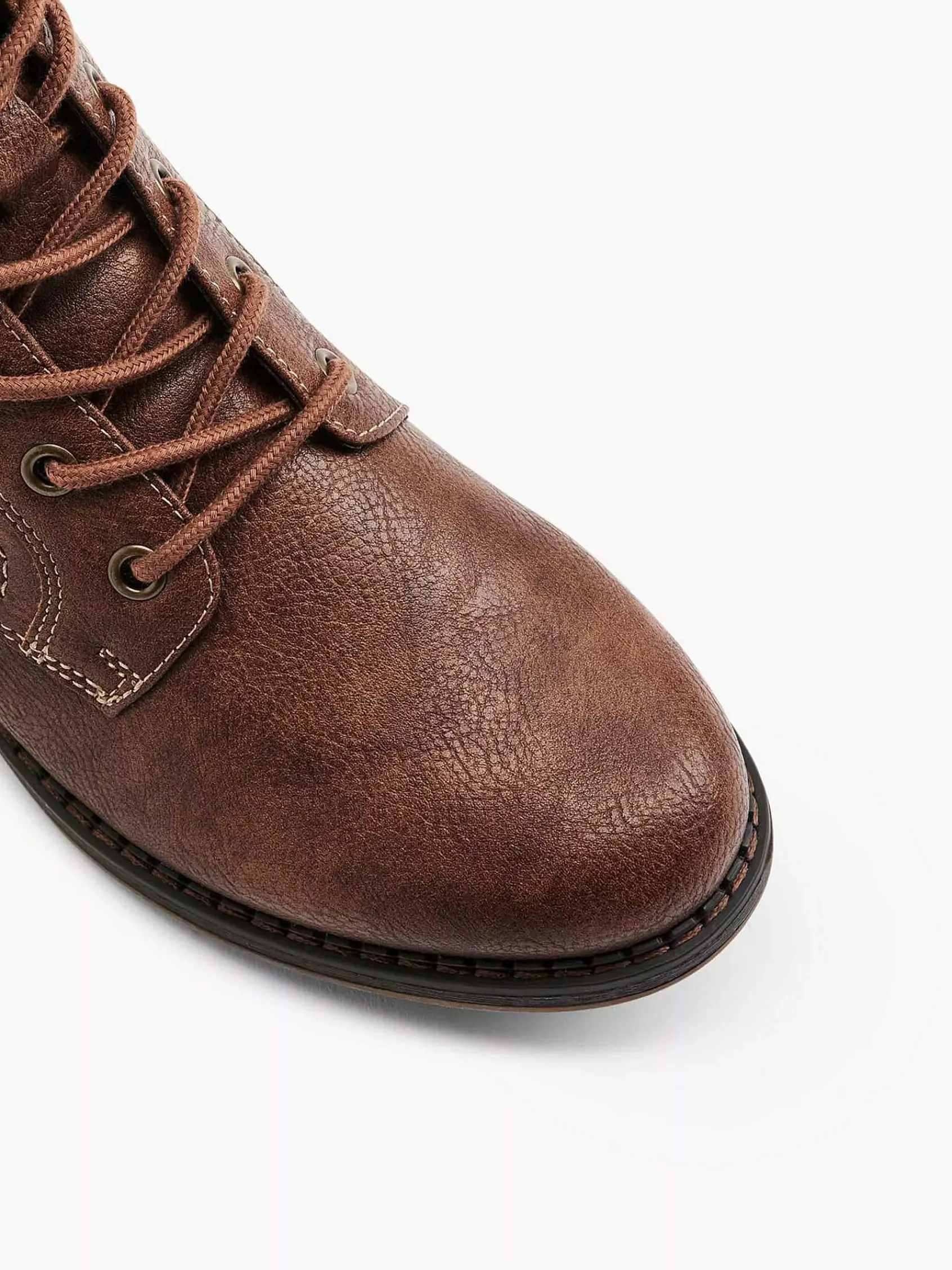 Enkellaarzen & Boots|Easy Street Donkerbruine Veterboot