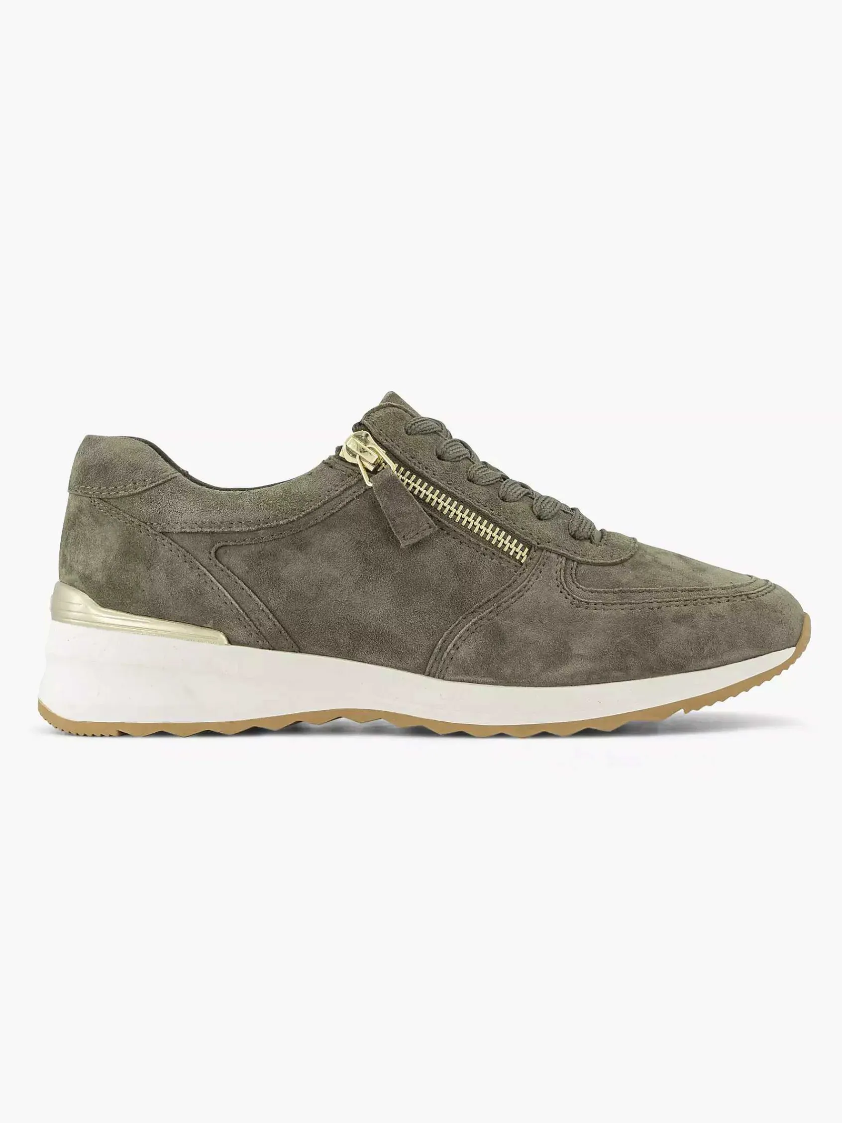 Comfort Schoenen|Medicus Donkergroene Leren Comfort Sneaker