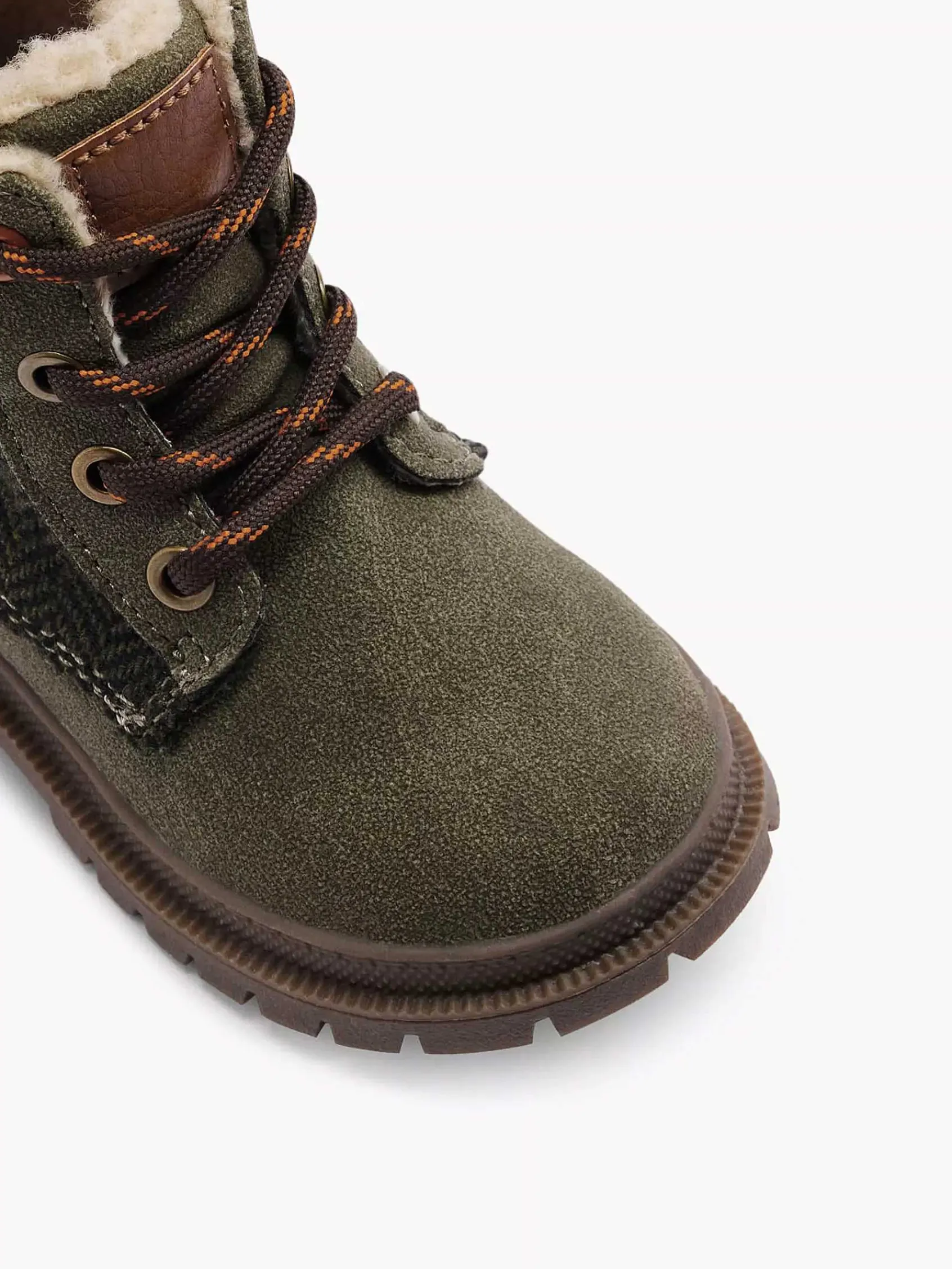 Babyschoenen|Vty Donkergroene Veterboot