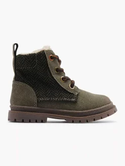 Babyschoenen|Vty Donkergroene Veterboot