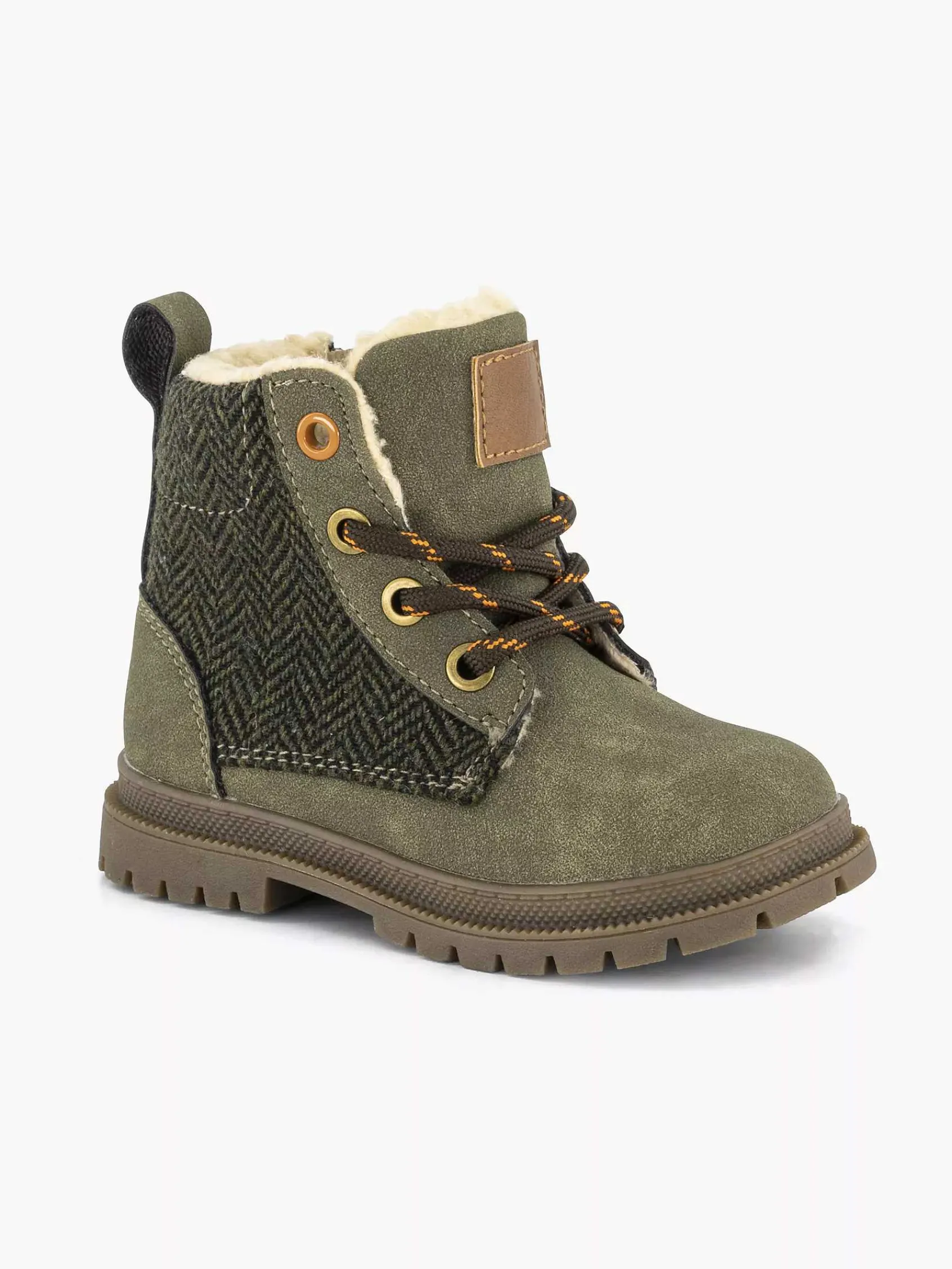 Babyschoenen|Vty Donkergroene Veterboot