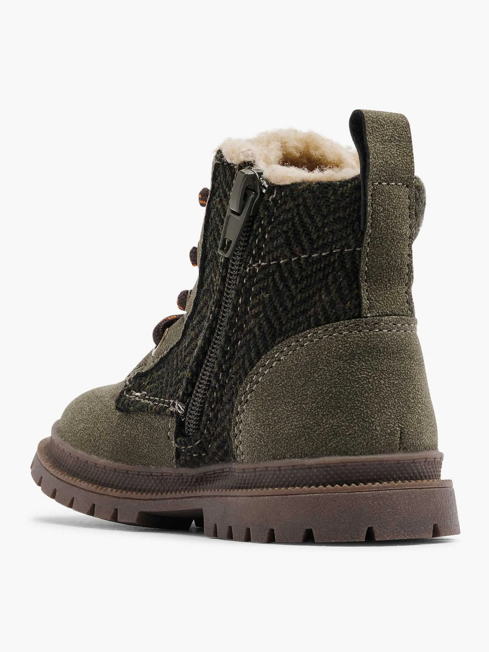 Babyschoenen|Vty Donkergroene Veterboot