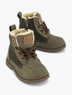 Babyschoenen|Vty Donkergroene Veterboot