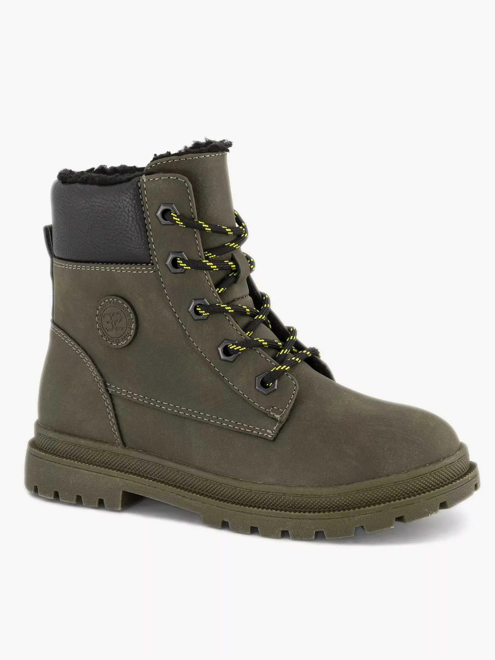 Babyschoenen|Vty Donkergroene Veterboot