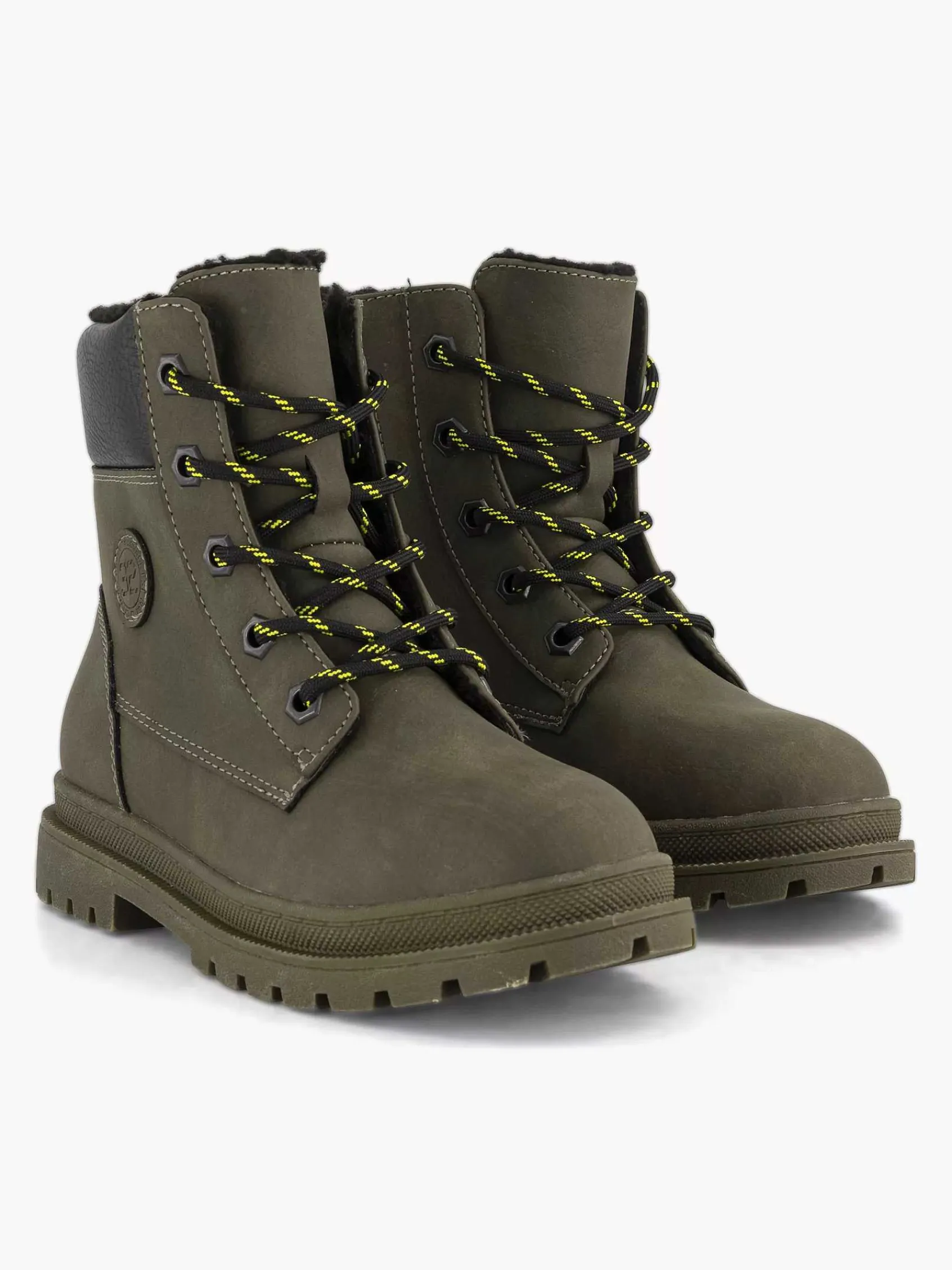 Babyschoenen|Vty Donkergroene Veterboot